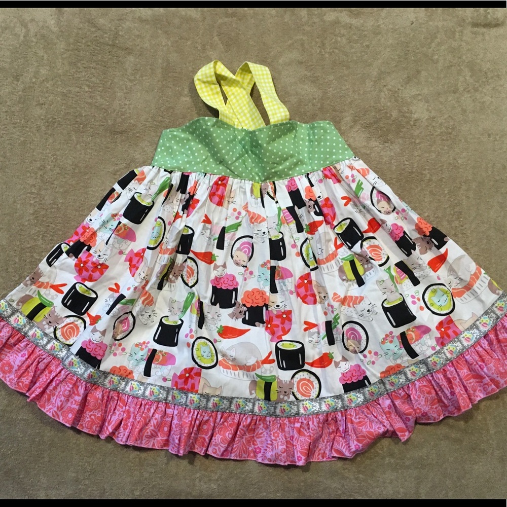 Matilda Jane Platinum Rare Cat Dress Sz 6
